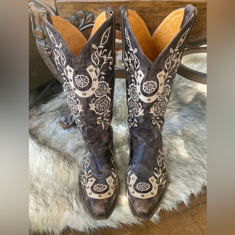 Old Gringo Lucky Horseshoe Boots